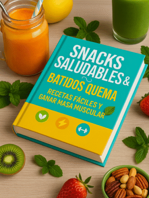 🥤 Snack Saludables & Batidos Quema Grasa 🍫🔥 - Recetas fáciles, ricas y rápidas para calmar el hambre y seguir quemando grasa.