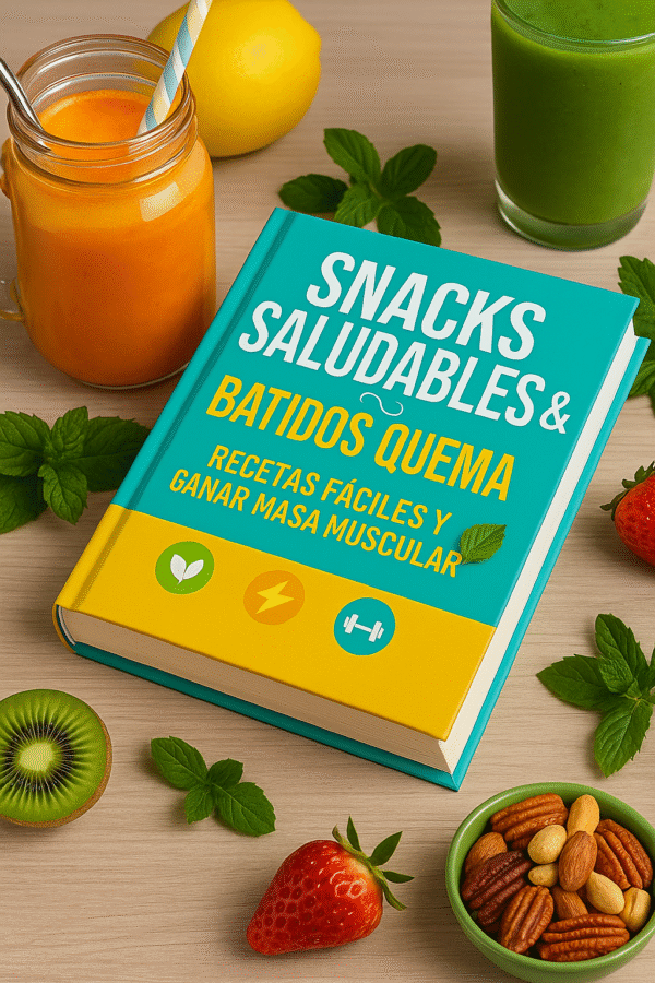 🥤 Snack Saludables & Batidos Quema Grasa 🍫🔥 - Recetas fáciles, ricas y rápidas para calmar el hambre y seguir quemando grasa.